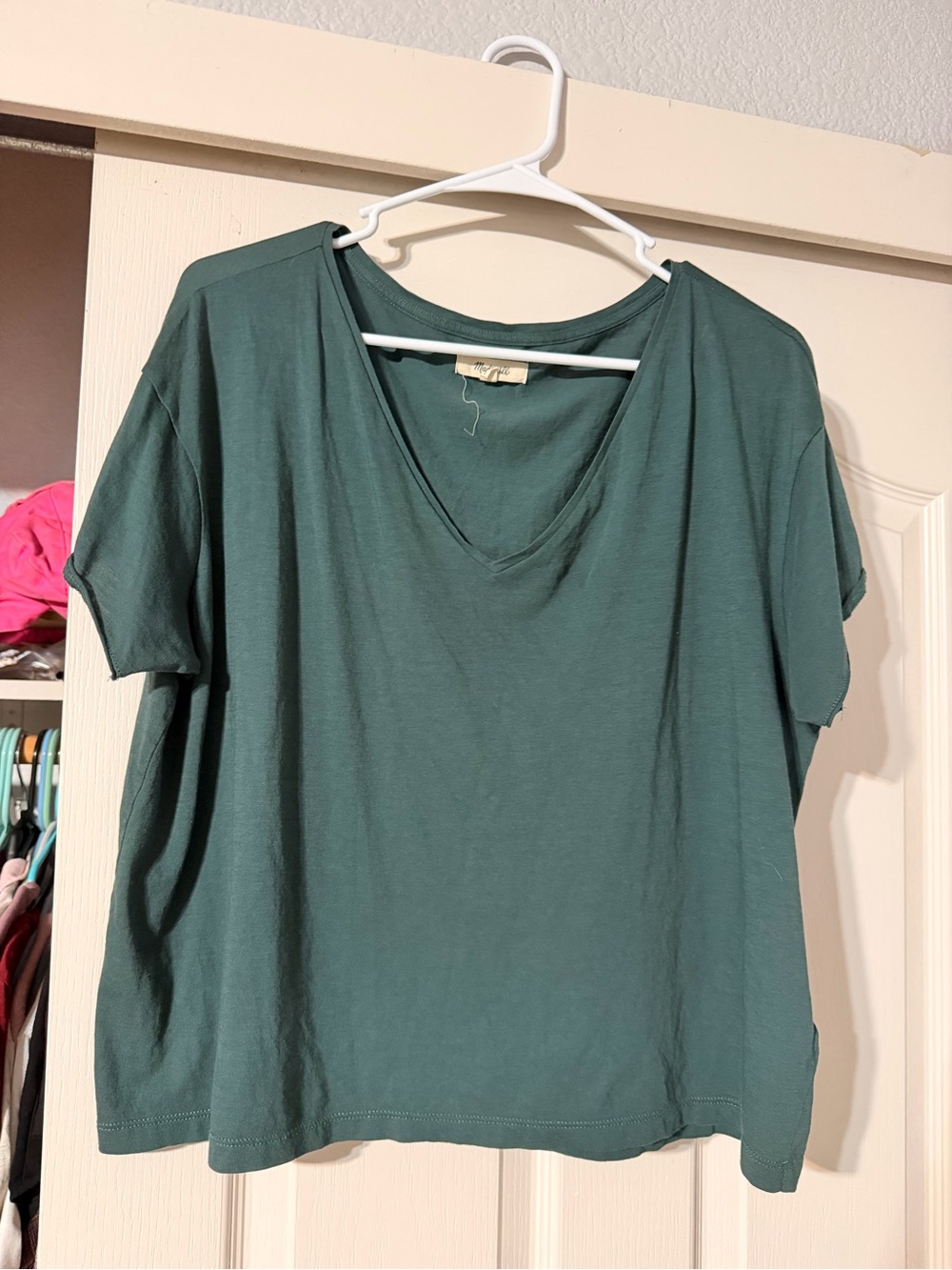 Madewell Relaxed V-Neck Women's Top Size L